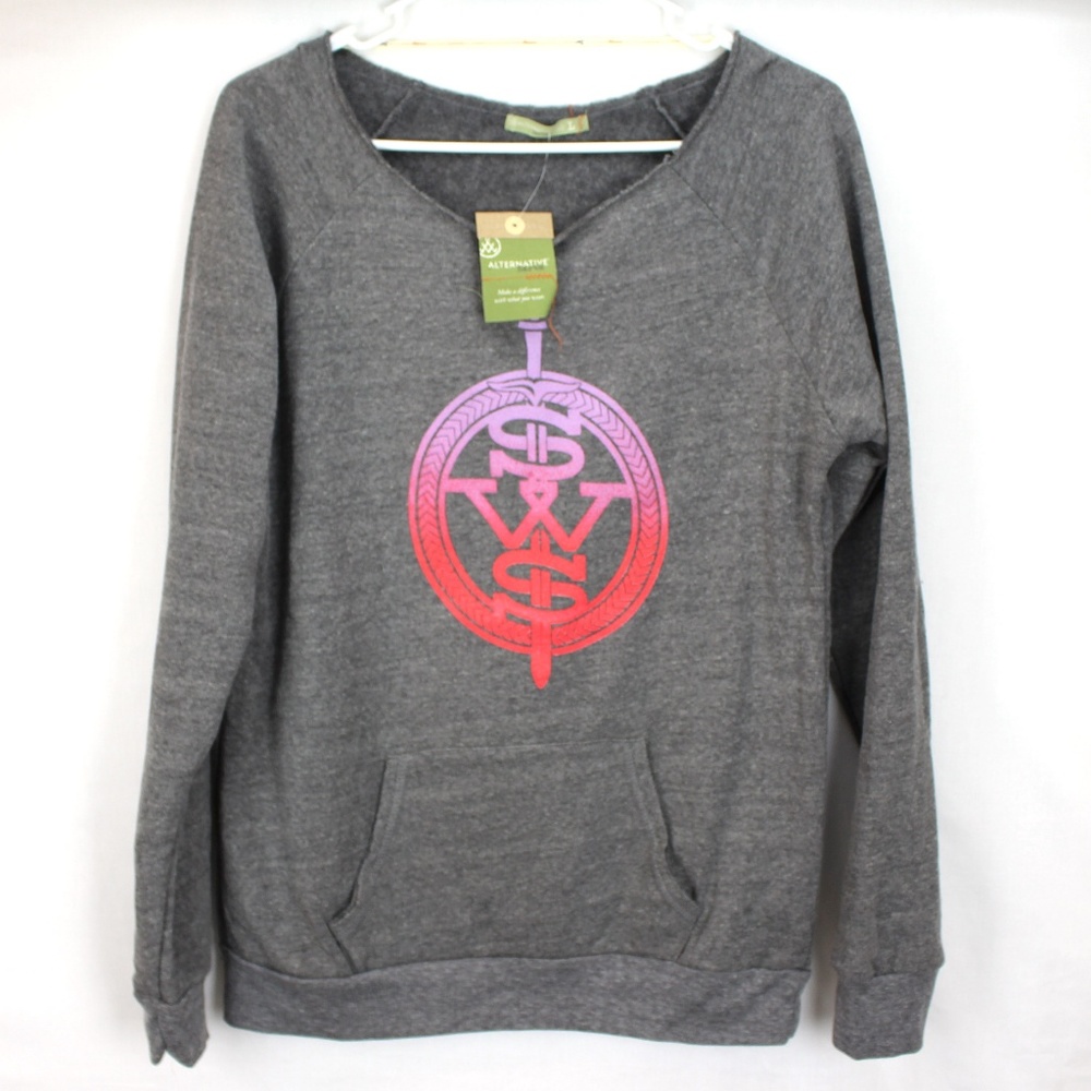 NWT Large Sweatshirt with Pink and Red Logo